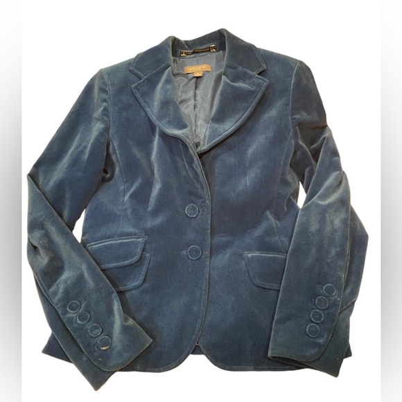Anne Taylor||Velvet Blue Blazer. Like New. Beautiful. A showstopper. - Picture 3 of 5